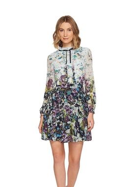 Ted Baker MEELIA Entangled Enchantment Ruffle Floral Dress Size 2 Sample